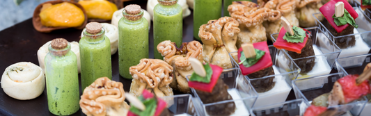 colorful hors d'oeuvres