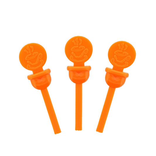 Orange Circle Beverage Plugs