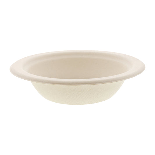 side view of No PFAS added 12 oz. Heavy Molded Fiber Bowls