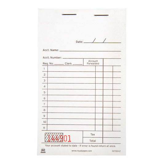 White Carbon Sales Book-2 Part Booked
