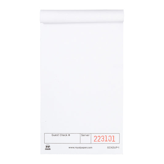 White Guest Check-1 Part Booked