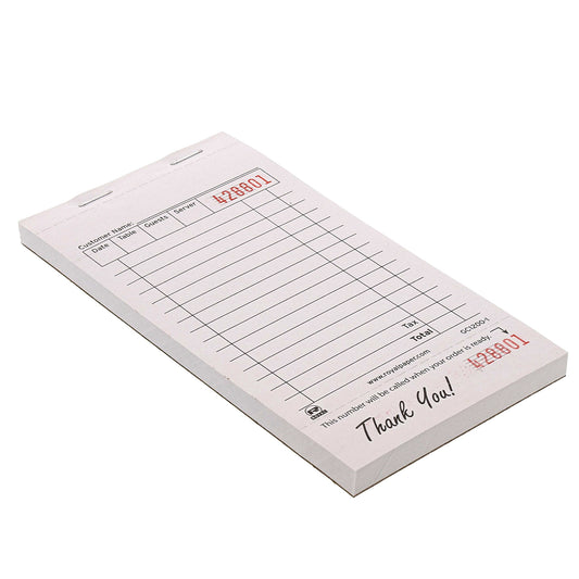 White Guest Checks-1 Part Booked
