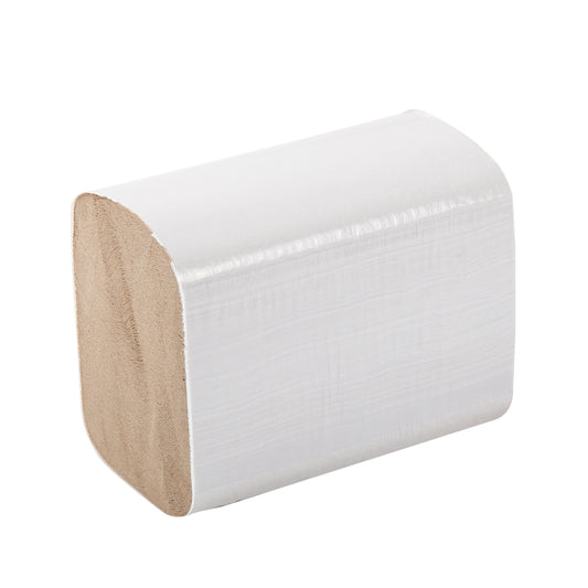 sleeve of 7.8" x 6.25" 2 Ply Kraft Interfold Embossed Napkins