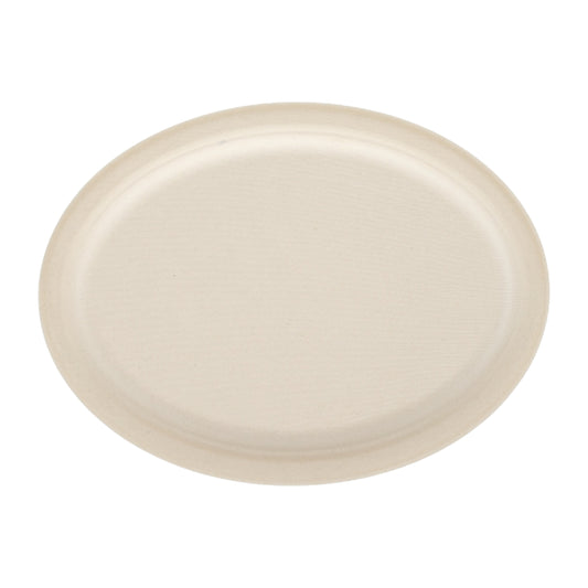 No PFAS added 12.5" x 10" Large Heavy Fiber Platter bottom view