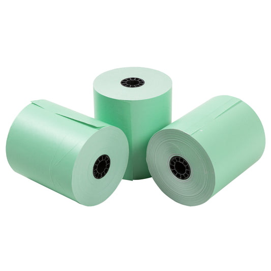 3 rolls of 3-1/8" x 230' green thermal paper