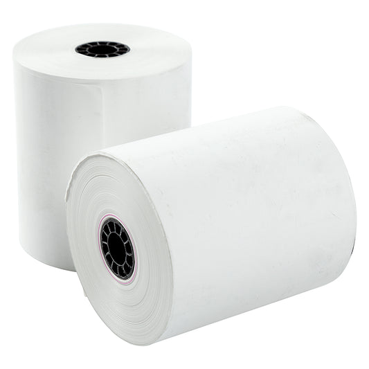 Thermal paper register rolls size 3-1/8" x 230' - 2 rolls