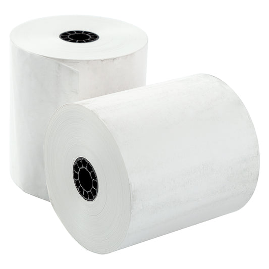 2 rolls of 3-1/8" x 273' white thermal paper rolls