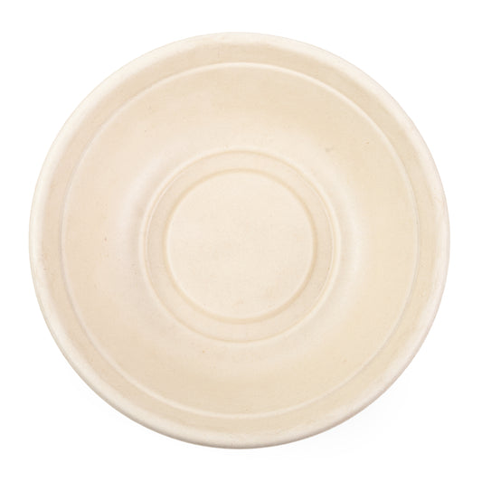 bottom of 32 oz round no added pfas molded fiber bowl