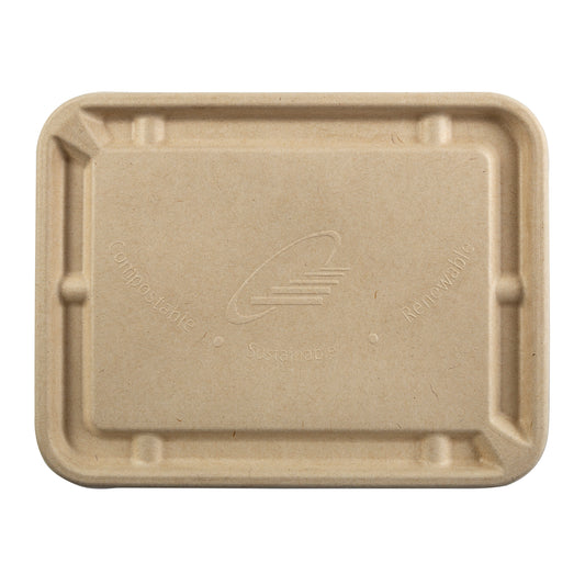No PFAS added Fiber Lid for 7 x 9" Tan Tubs, Case of 200