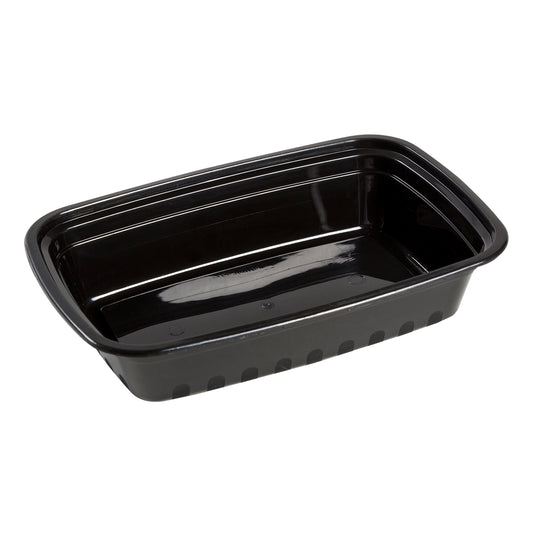 24oz Rectangular Black Container