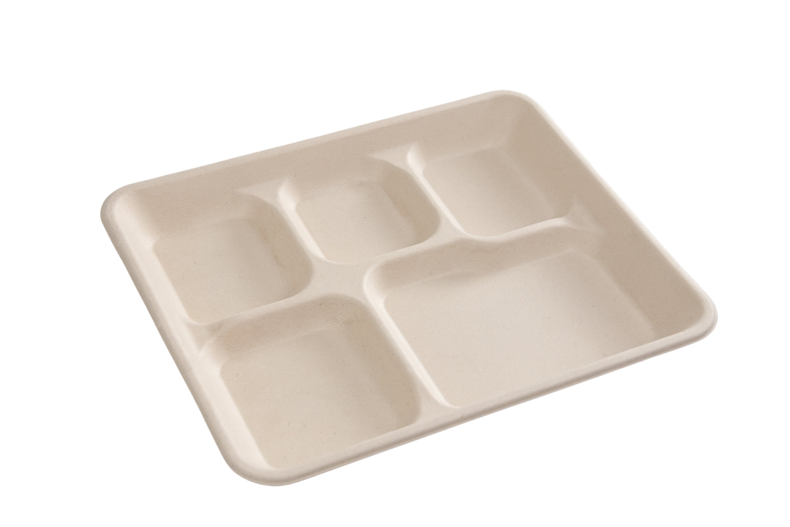 No PFAS added 5 Compartment Lunch Trays, Case of 500 – CiboWares