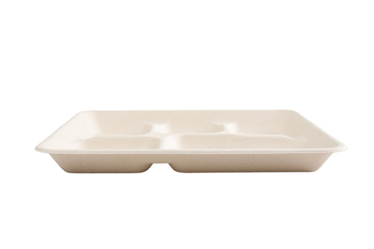 No added PFAS 5 Compartment Lunch Tray side view