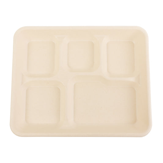 Top view of No PFAS added 5 Compartment Value Tray
