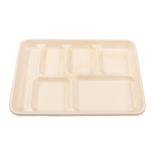 No PFAS added 6 Compartment Tray top view