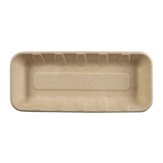 10 x 4.25 x 1" Molded Fiber Mini Tray top view