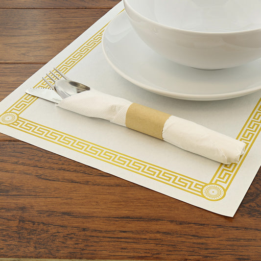10" x 14" Greek Key Design Placemat with Place Setting