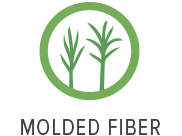 Molded fiber