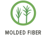Molded fiber