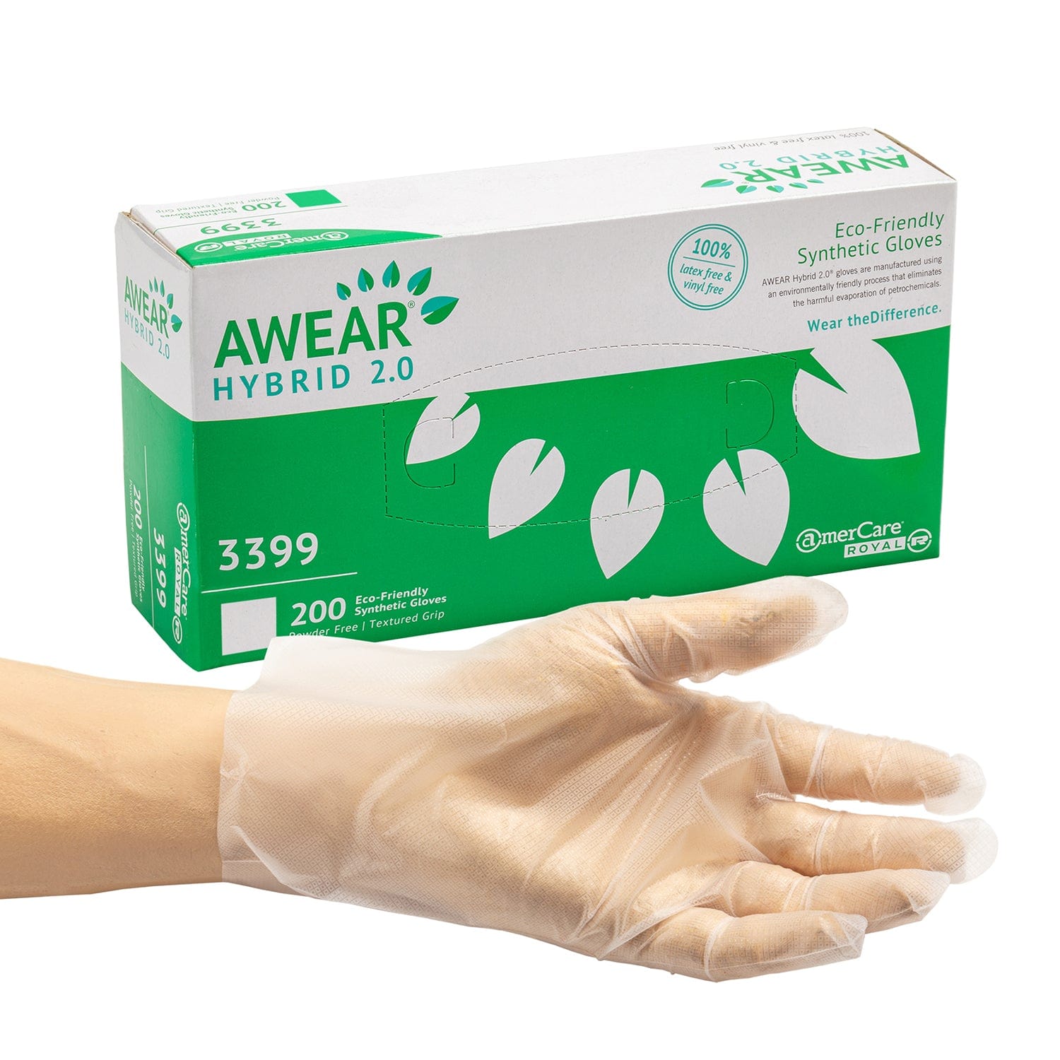 hybrid handschuhe Powder-Free Awear Eco-Friendly Hybrid 2.0 Gloves, Case of 1,000