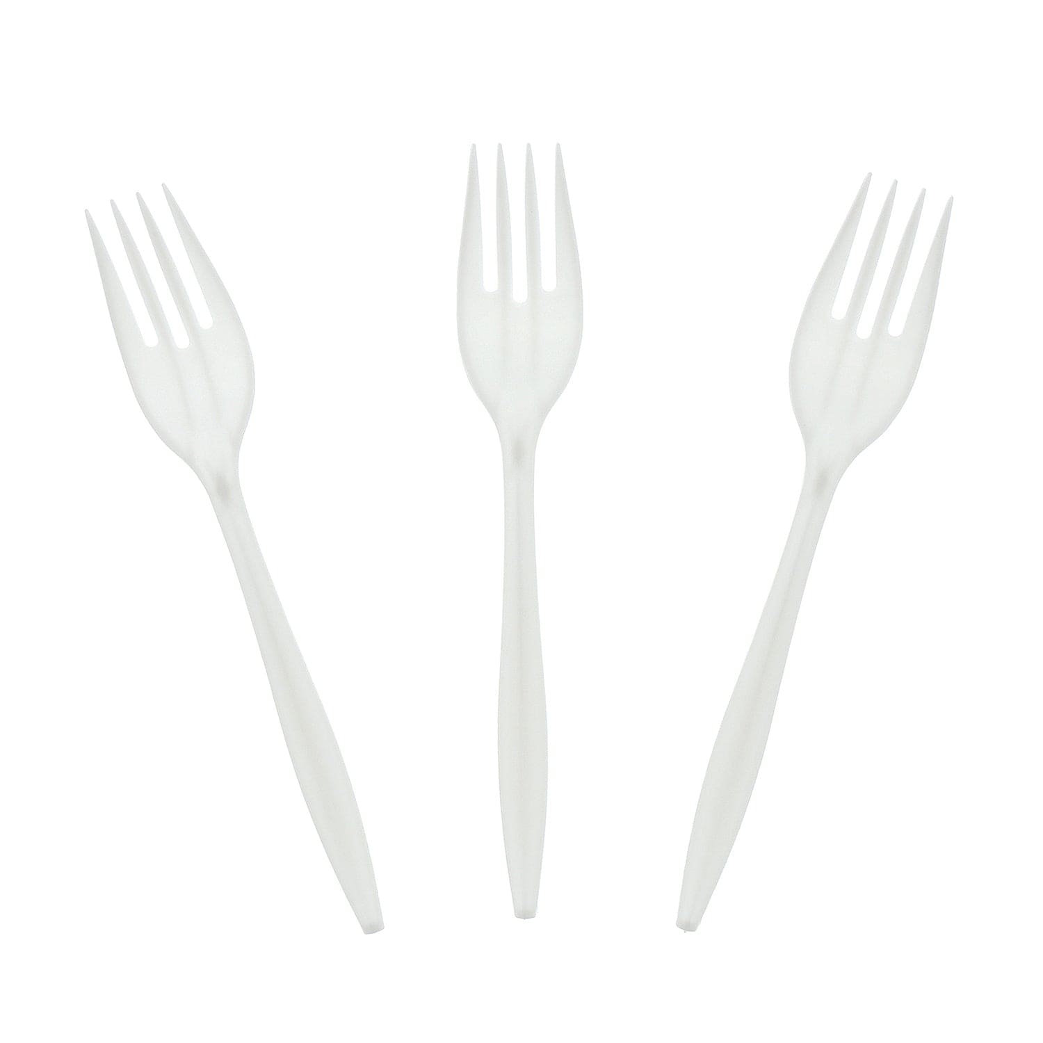 Choice White Plastic Sporks - 1000/Case