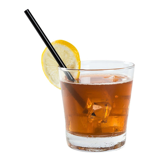 AmerCareRoyal Take-Out/Dine-In/Disposable Beverage Supplies/Straws 5.75" Jumbo Black Unwrapped Straws, Case of 12,500