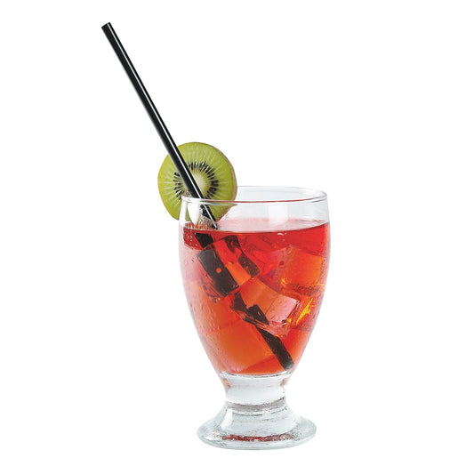 AmerCareRoyal Take-Out/Dine-In/Disposable Beverage Supplies/Straws 7.75" Jumbo Black Unwrapped Straws, Case of 5,000