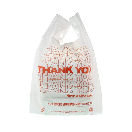 CiboWares.com Take-Out/Dine-In/Disposable Bags/Take-Out Bags 13" x 8" x 23" 1/6 Thank You Bags, Pack of 1,000