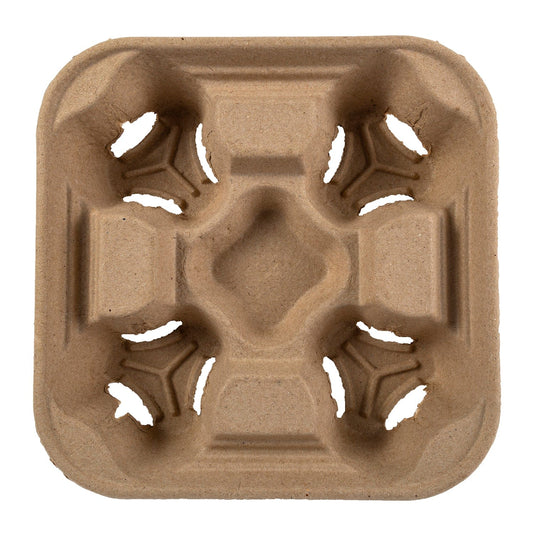 CiboWares.com Take-Out/Dine-In/Take Out Packaging/Carryout Containers and Trays 8 to 32 oz. 4 Cup Carriers, Case of 300