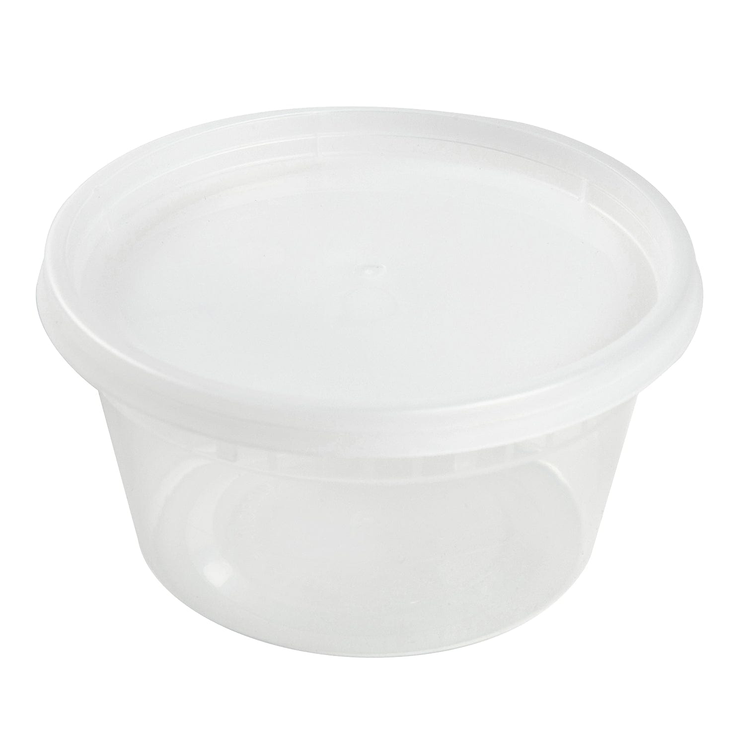  Disposable 16 oz Plastic Containers With Lids - 240 Of Each  Containers And Lids - Leak Resistant Containers For Food - Deli Containers  - Clear Stackable Containers - Microwave And Freezer Safe: Home & Kitchen