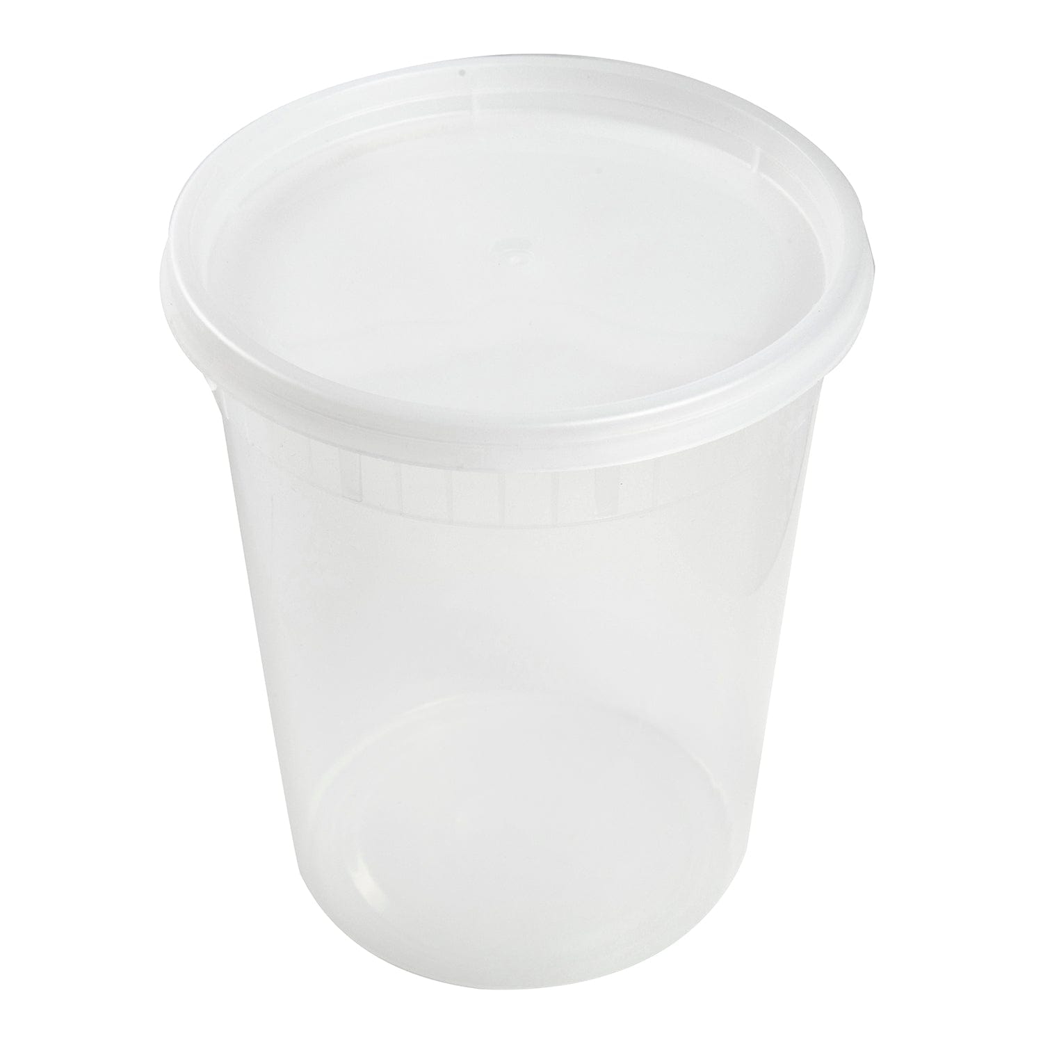 32 Oz Plastic Deli Food Storage Soup Containers with Airtight Lids