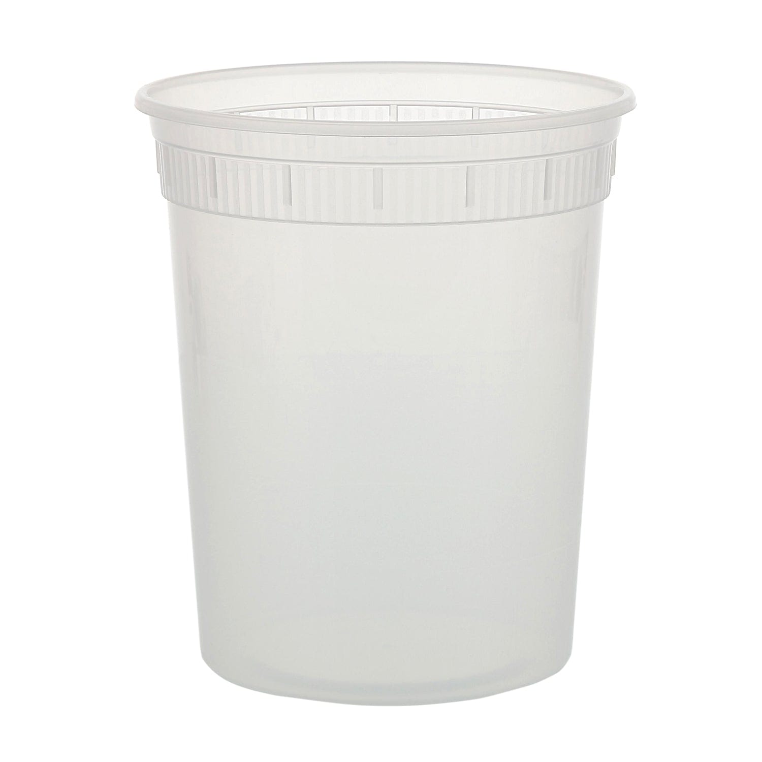 32 Oz Plastic Deli Food Storage Soup Containers with Airtight Lids