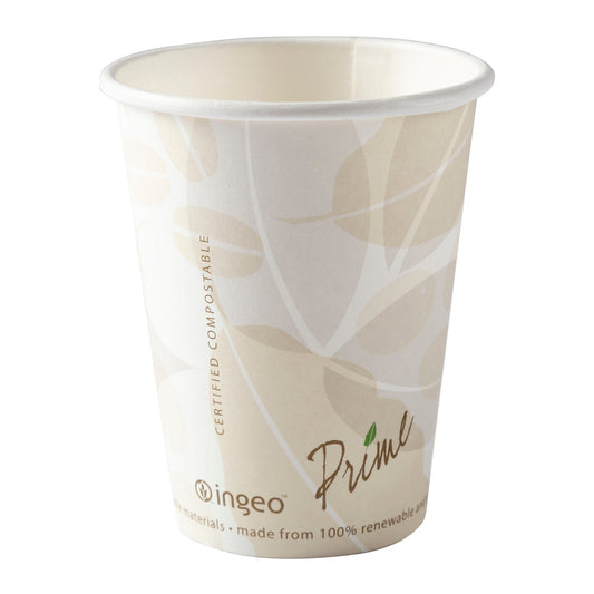 CiboWares.com Take-Out/Dine-In/Disposable Beverage Supplies 8 oz. Hot Coffee Cups Lined with PLA, Case of 1,000