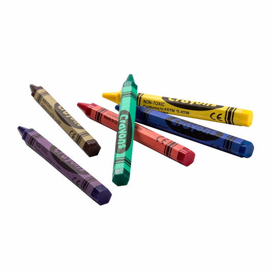 AmerCareRoyal Take-Out/Dine-In/Kids Products/Crayons 6-Color Bulk Honeycomb Crayons, Case of 3,000