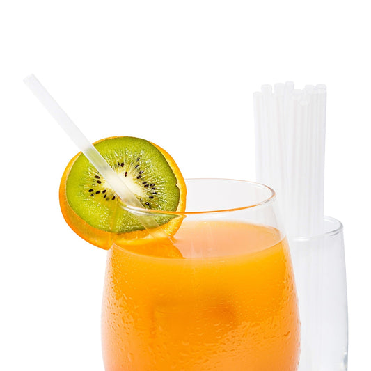 AmerCareRoyal Take-Out/Dine-In/Disposable Beverage Supplies/Straws 7.75" Jumbo Clear Unwrapped Straws, Case of 12,000