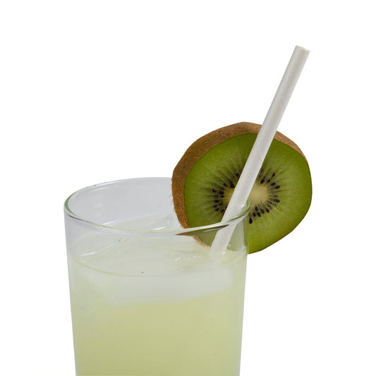 CiboWares.com Take-Out/Dine-In/Disposable Beverage Supplies/Straws Case of 6,000 7.75" White Wrapped Jumbo Paper Straws, Case of 6,000