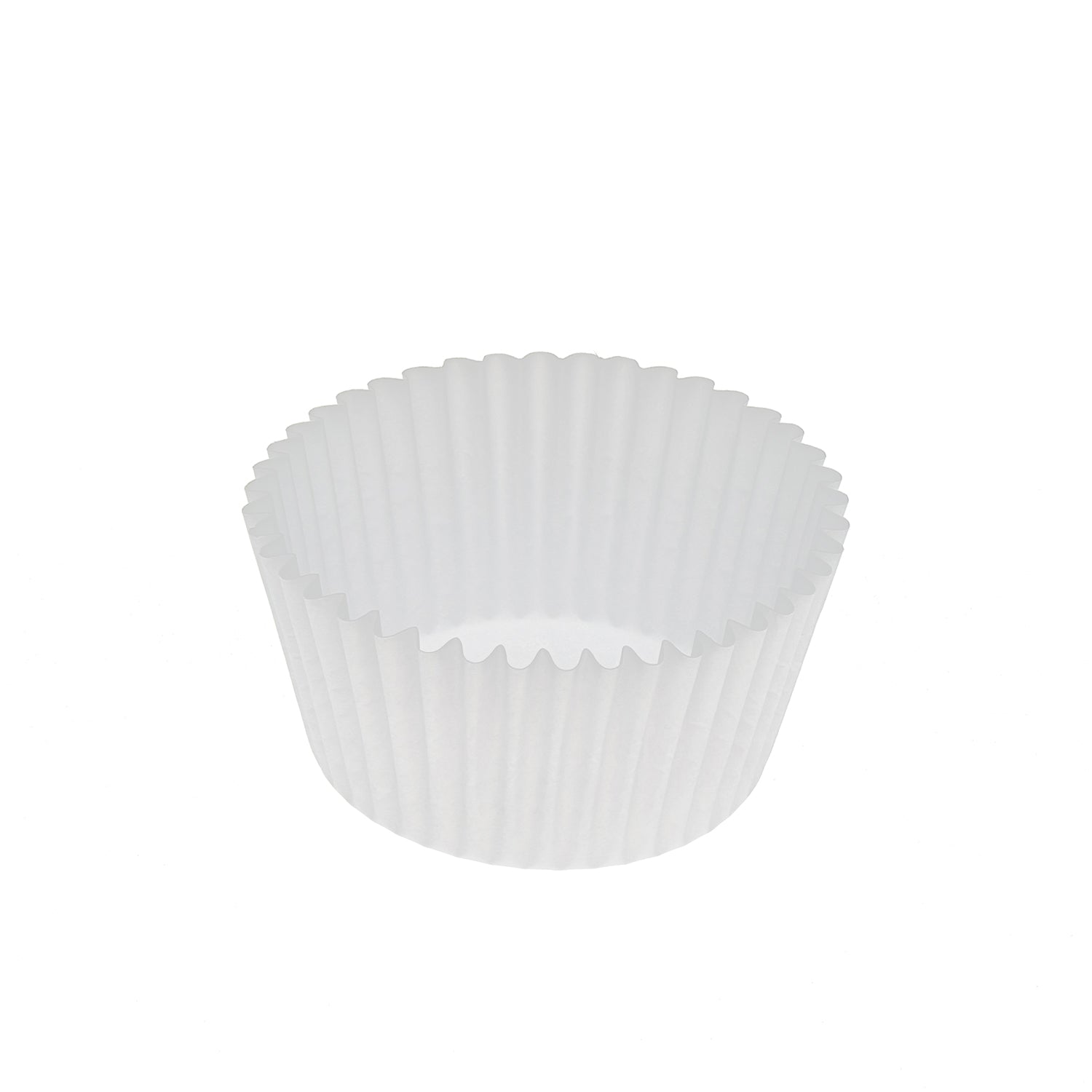 White Fluted Baking Cups 4.5