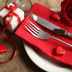 valentine table setting