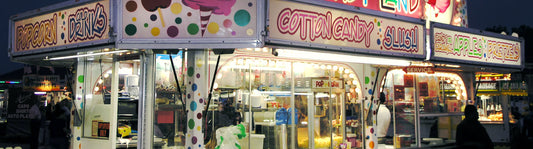 front view of brightly lit convenience store