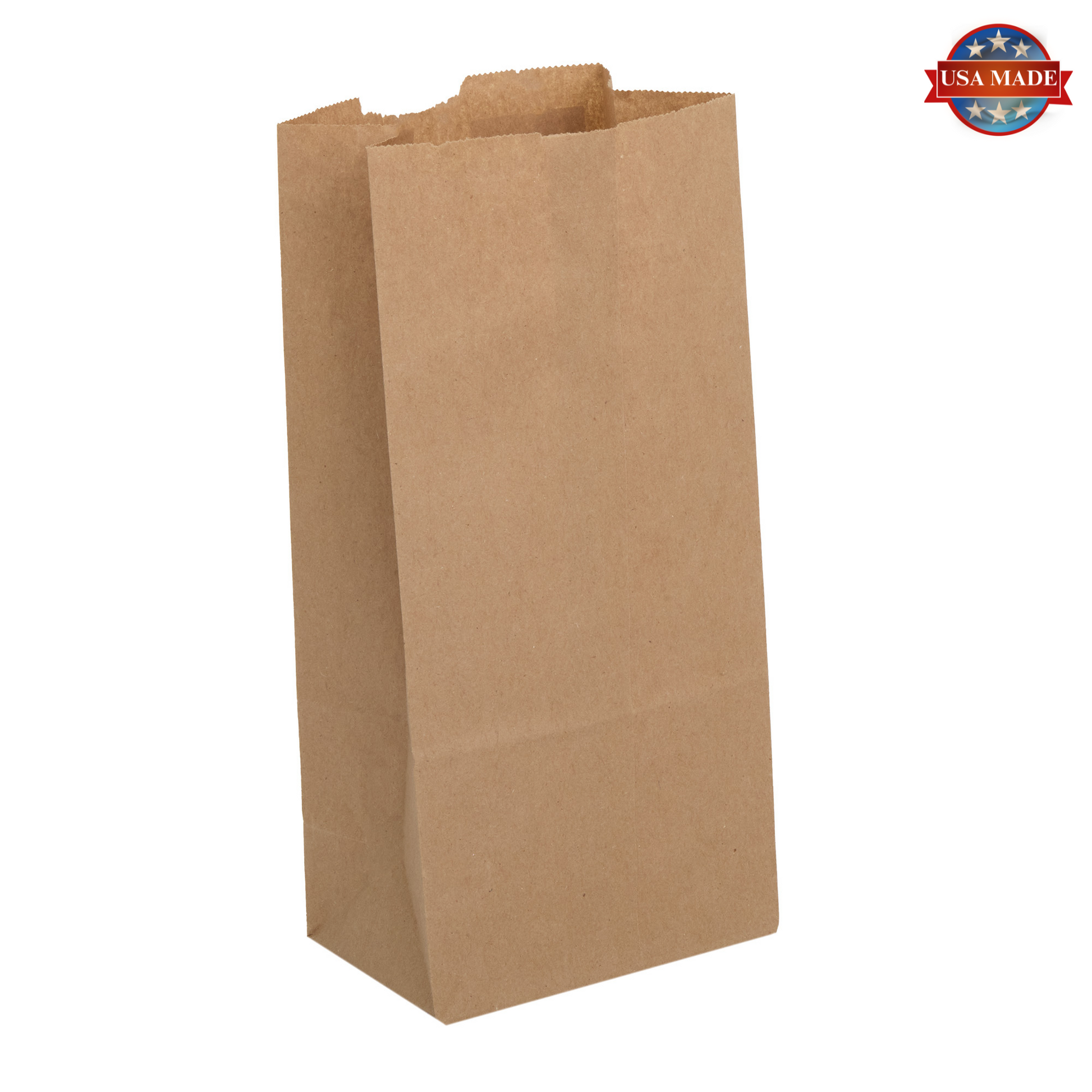 8# Kraft Paper Grocery Bags, Case of 500