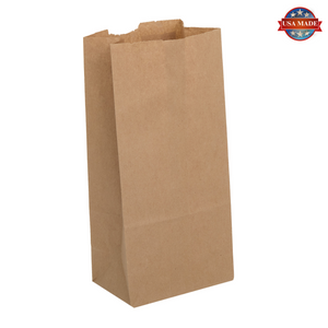8# Kraft Paper Grocery Bags, Case of 500