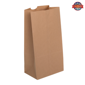 12# Kraft Paper Grocery Bags, Case of 500