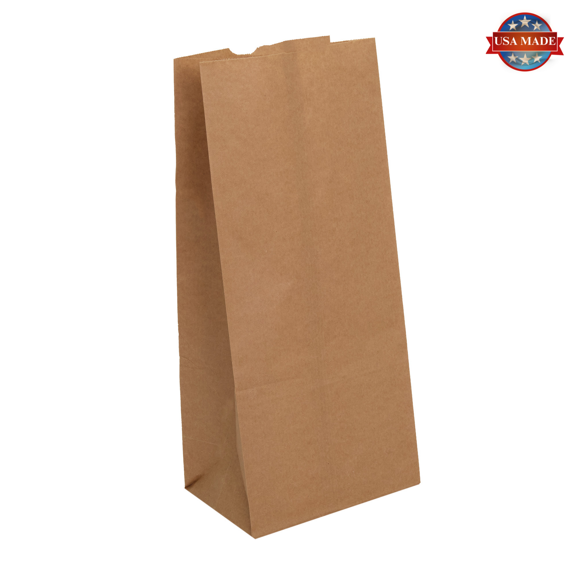 25# Kraft Paper Grocery Bags, Case of 500