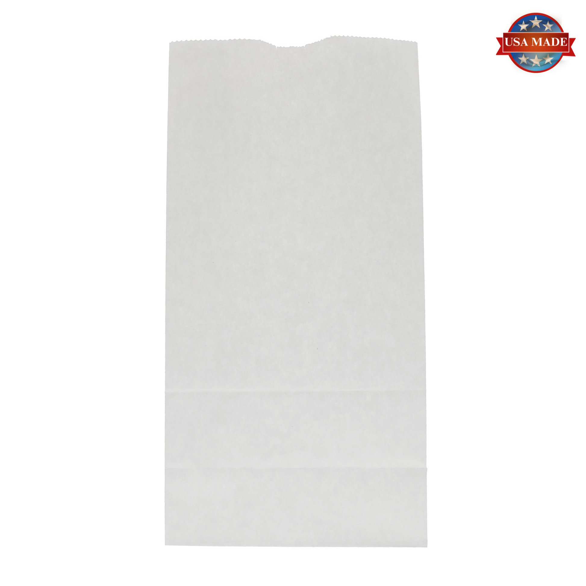 4# White Paper Grocery Bags, Case of 500