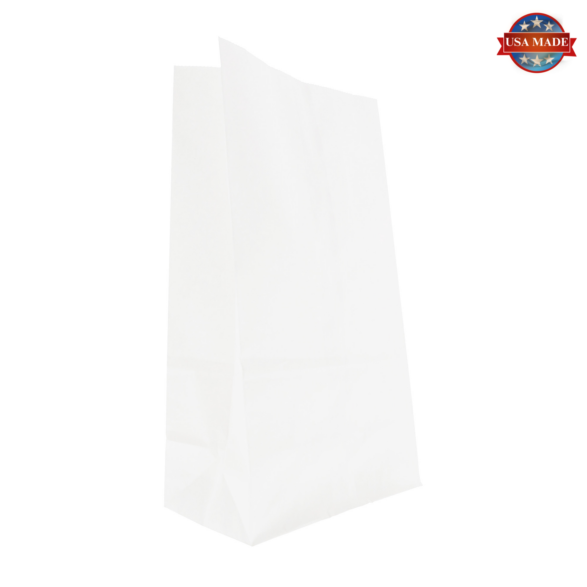 6# White Paper Grocery Bags, Case of 500