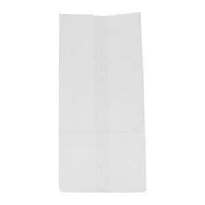 8# White Paper Grocery Bags, Case of 500