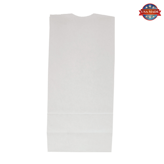 16# White Paper Grocery Bags, Case of 500