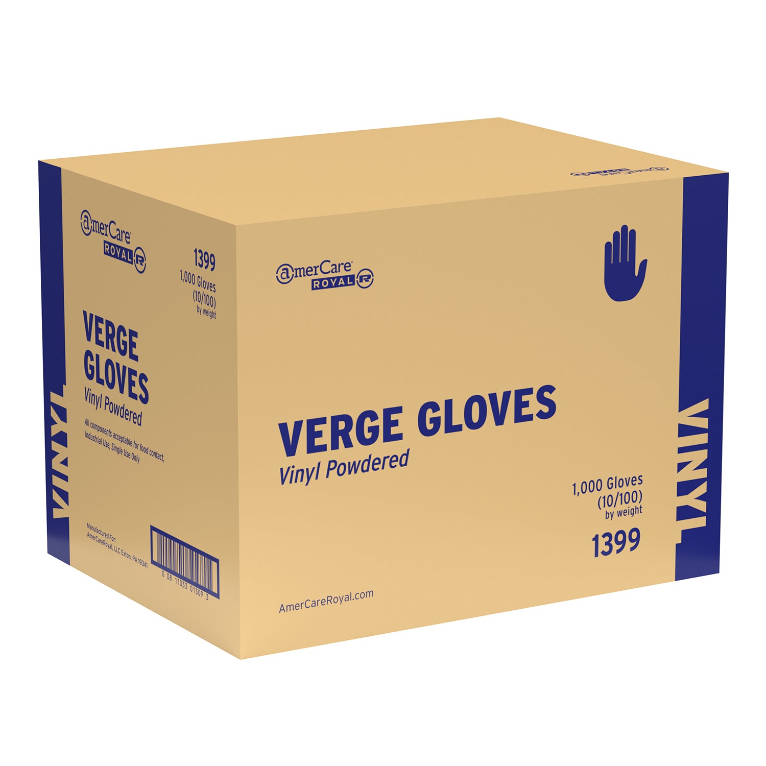 Glove, Verge Vinyl, LP, Small in closed cased.