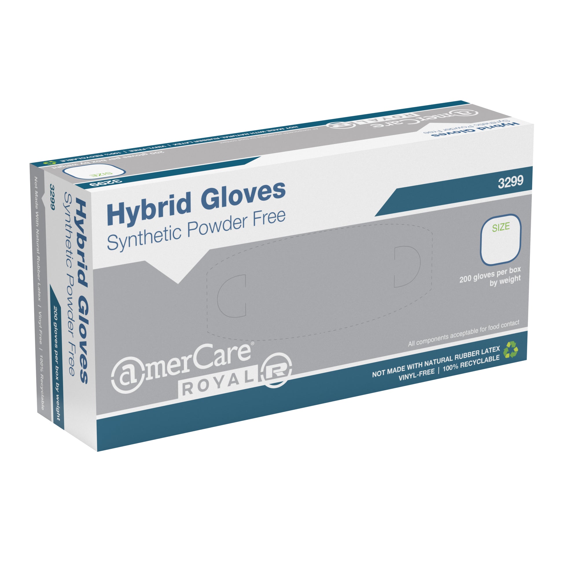 Glove, Hybrid, 1.0, PF, Small in closed box