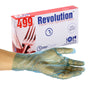 Glove, Revolution Blue Cast Poly, Textured, PF, Small