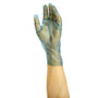 Glove, Revolution Blue Cast Poly, Textured, PF, Small on hand.